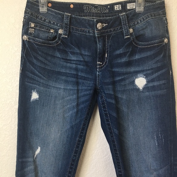 Miss Me | Fleur-de-lis Skinny Jeans - Picture 3 of 6